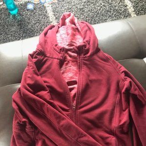 Lululemon Full Zip Hoodie Burgundy Sz 12